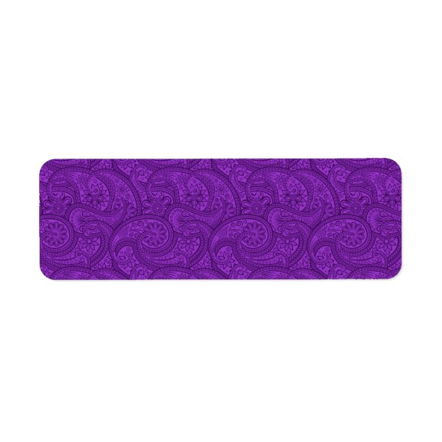 Purple Paisley Label (Front)