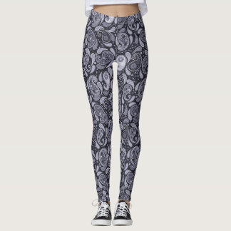 Purple Paisley Leggings