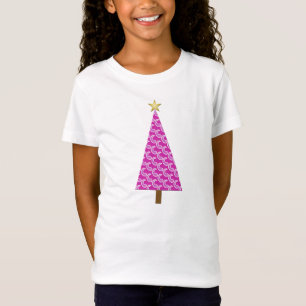 Purple paisley modern Christmas tree T-Shirt