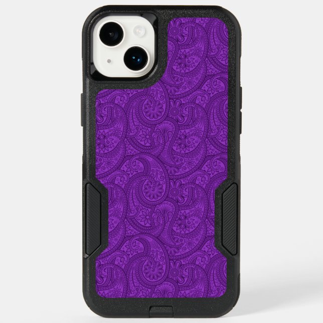 Purple Paisley Otterbox iPhone Case (Back)