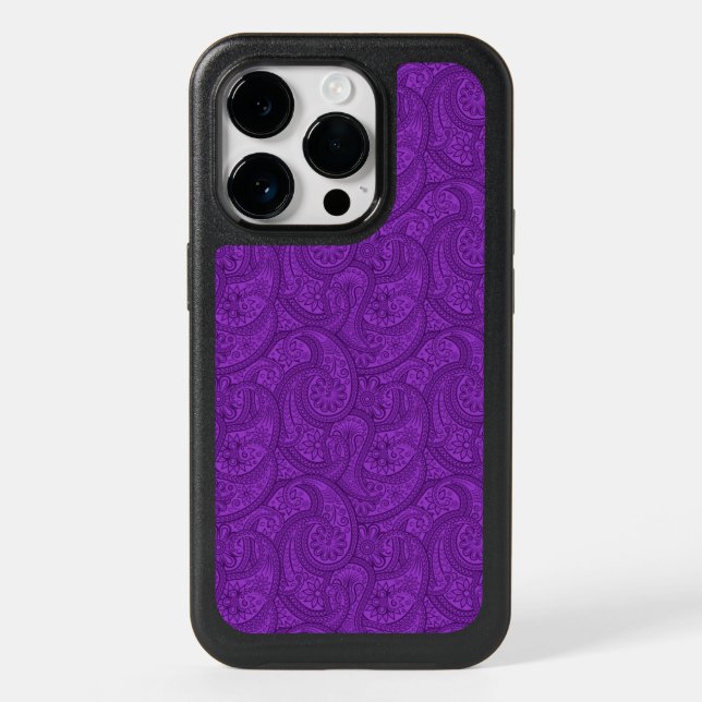 Purple Paisley Otterbox iPhone Case (Back)