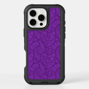Purple Paisley iPhone 16 Pro Max Case