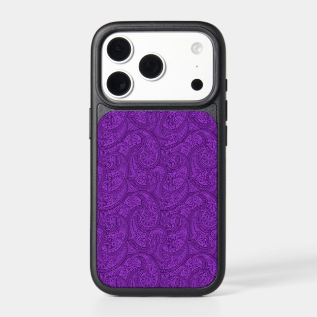 Purple Paisley Otterbox iPhone Case (Back)