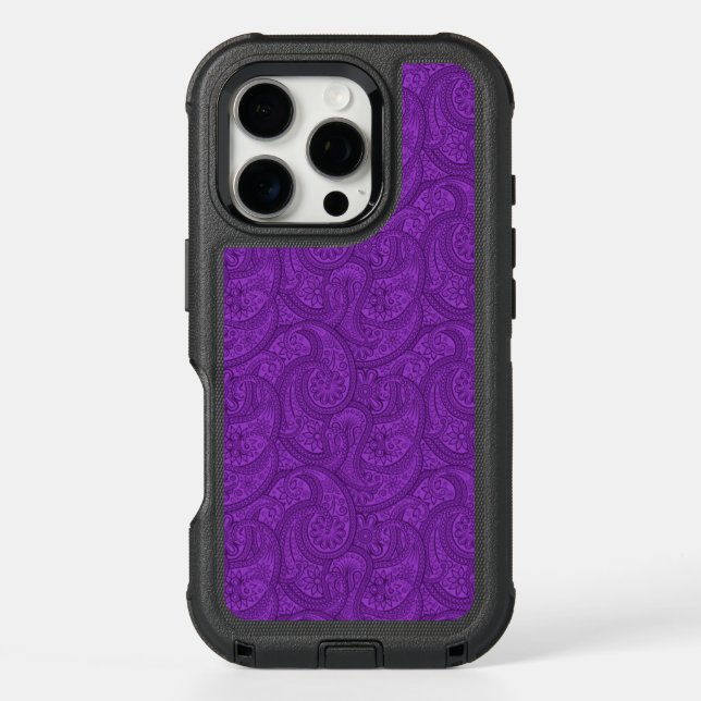 Purple Paisley Otterbox iPhone Case (Back)