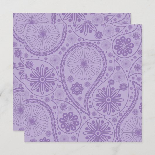 Purple paisley pattern (Front/Back)