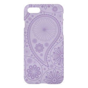 Purple paisley pattern iPhone SE/8/7 case