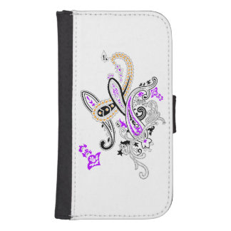 Purple Paisley Samsung Wallet Case