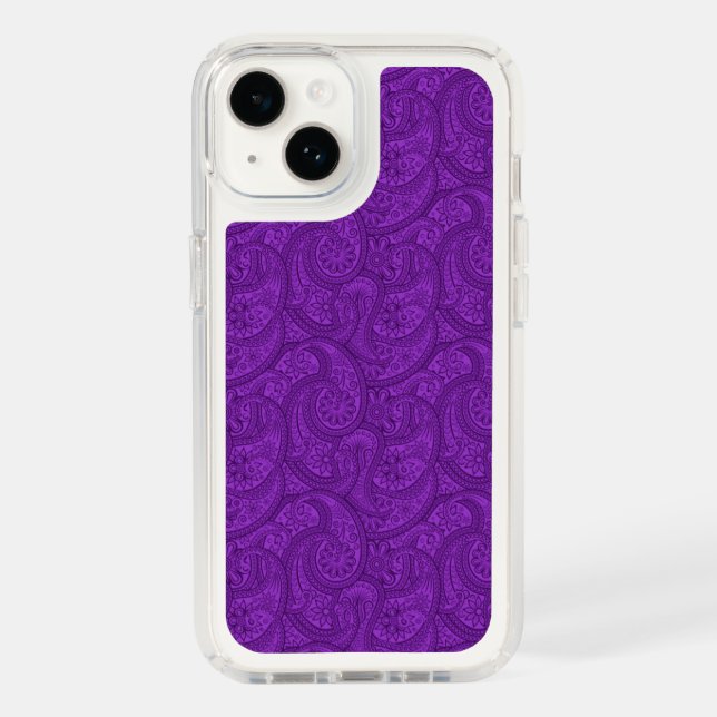 Purple Paisley Speck iPhone Case (Front)