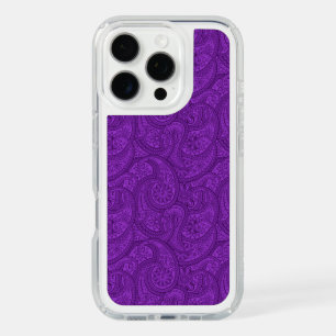 Purple Paisley iPhone 16 Pro Case