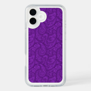 Purple Paisley iPhone 16 Plus Case