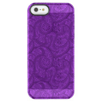 Purple Paisley Clear iPhone SE/5/5s Case