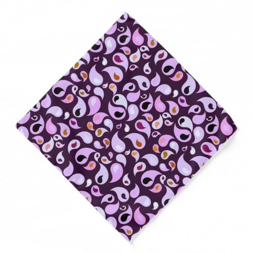 Purple Paisleys Bandana