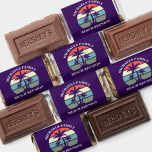 Purple Palm Tree Custom Beach Party Hershey's Miniatures