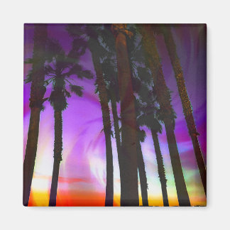 Purple palms magnet