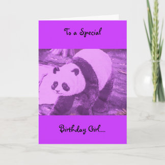purple panda card