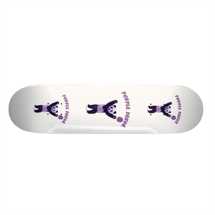 Purple Panda Ping Pong Custom Skateboard