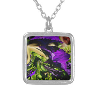 Purple Panic Silver Plated Necklace