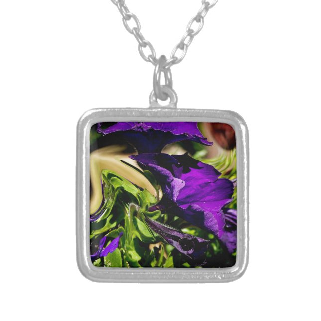 Purple Panic Silver Plated Necklace (Front)