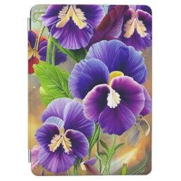 Purple Pansies -AI ART iPad Air Cover