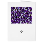 Purple Pansies Bouquet, (Back)