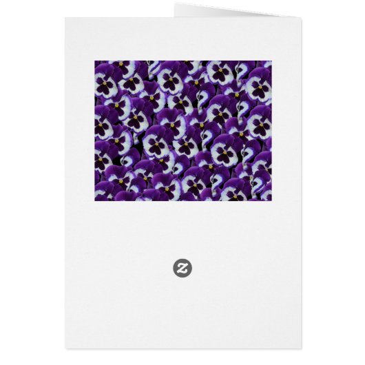 Purple Pansies Bouquet, (Back)