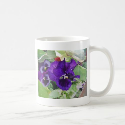 Purple Pansies Coffee Mug