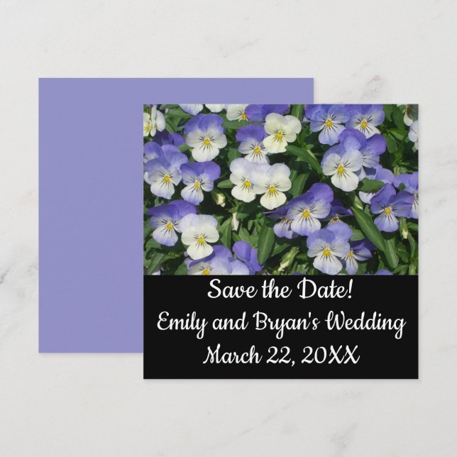 Purple Pansies Garden Floral (Front/Back)