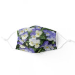 Purple Pansies Garden Floral Adult Cloth Face Mask