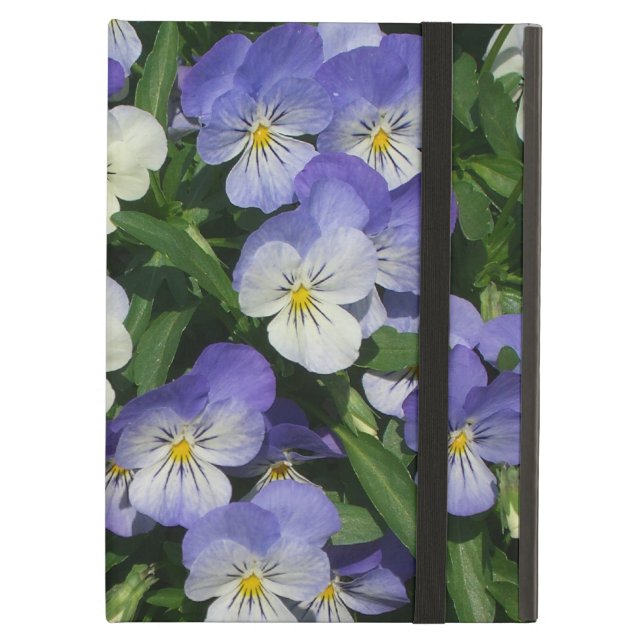Purple Pansies Garden Floral Case For iPad Air (Front Closed)