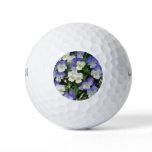 Purple Pansies Garden Floral Golf Balls