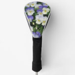Purple Pansies Garden Floral Golf Head Cover
