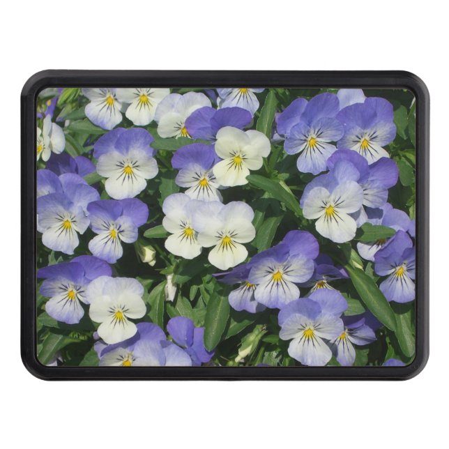 Purple Pansies Garden Floral Hitch Cover (Front)
