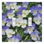Purple Pansies Garden Floral Light Switch Cover