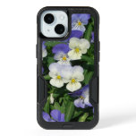 Purple Pansies Garden Floral iPhone 15 Case