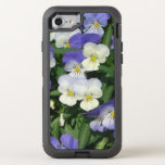 Purple Pansies Garden Floral OtterBox Defender iPhone SE/8/7 Case