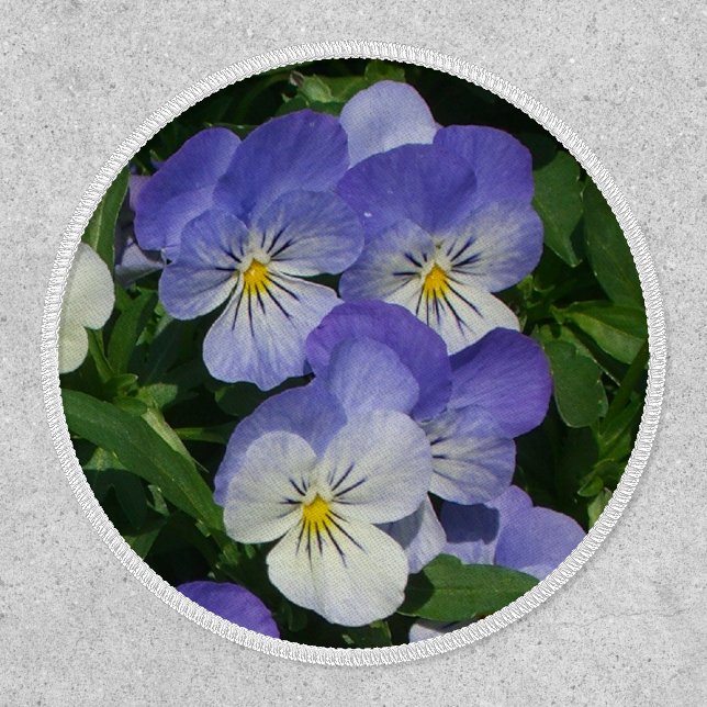 Purple Pansies Garden Floral Patch (Front)