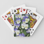 Purple Pansies Garden Floral Playing Cards
