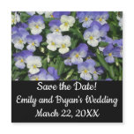 Purple Pansies Garden Floral Save the Date
