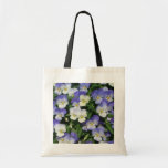 Purple Pansies Garden Floral Tote Bag