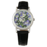 Purple Pansies Garden Floral Watch