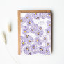 Purple Pansies Mother's Day Thank You Card