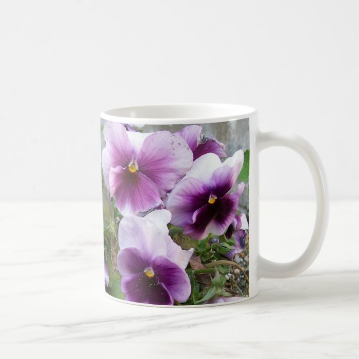 Purple Pansies Mug