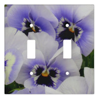 Purple Pansies Wall Plate