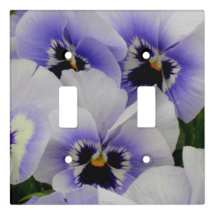 Purple Pansies Wall Plate