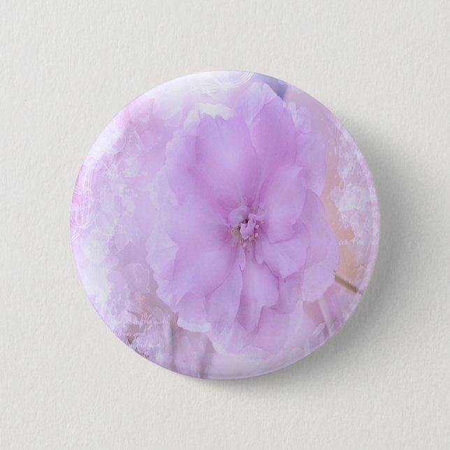 Purple Pansy Button (Front)