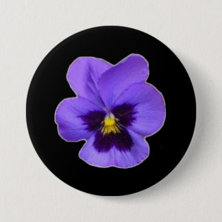 Purple Pansy Button
