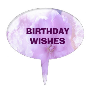 Purple Pansy Cake Topper