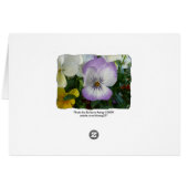 purple pansy cards (Back Horizontal)