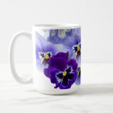 Purple Pansies Coffee Mug