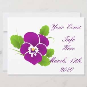 Purple Pansy Flower Thunder_Cove